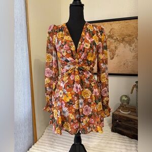ASTR The Label floral romper size XS